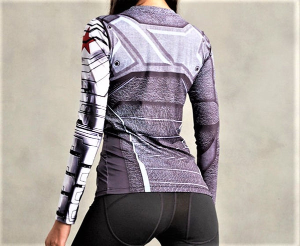 WINTER SOLDIER Compression Shirt for Women (Long Sleeve) – ME SUPERHERO