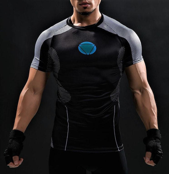 Hero Cosplay t Shirt Men's Gym Shirt Sports Compression Shirt (Black,  Small) at  Men's Clothing store