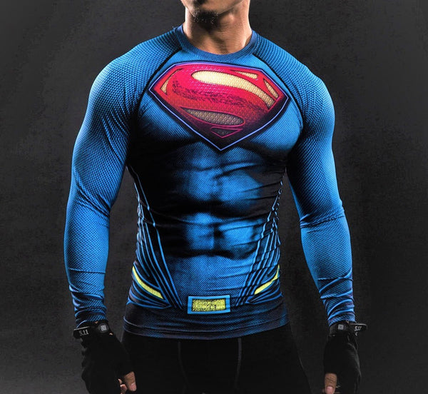 Superman Gym Pro Combat Compression Pants - Totally Superhero